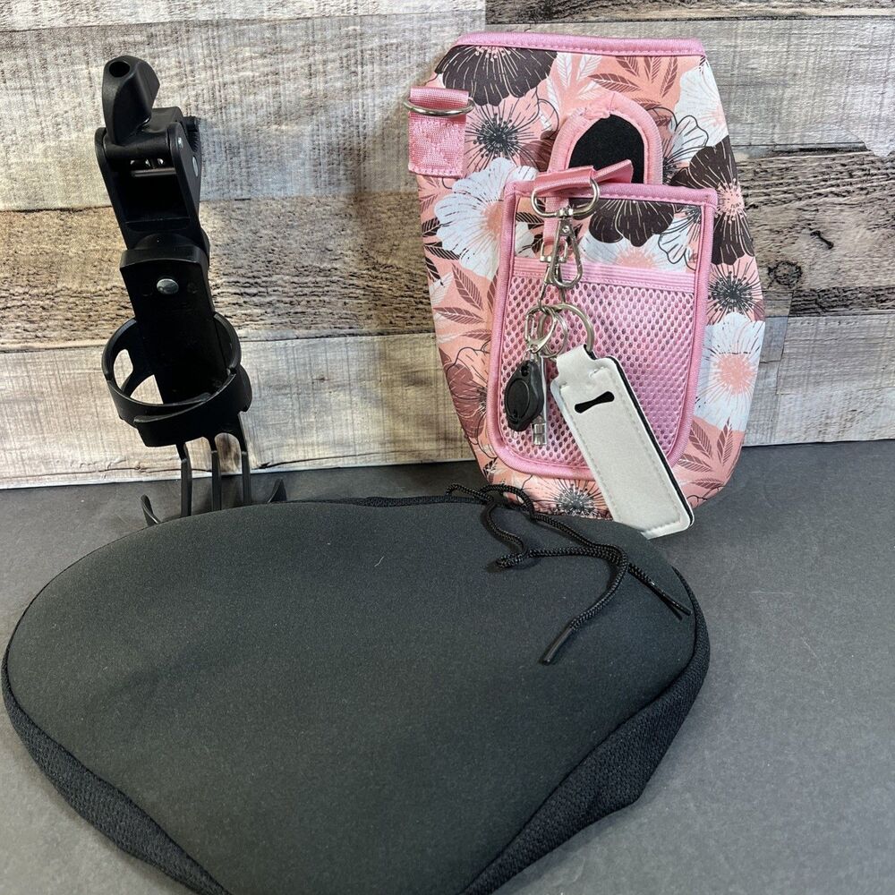 Cycling Essentials Kit New Bike Seat Cover Bottle Holder Carrier Bag Flashlight